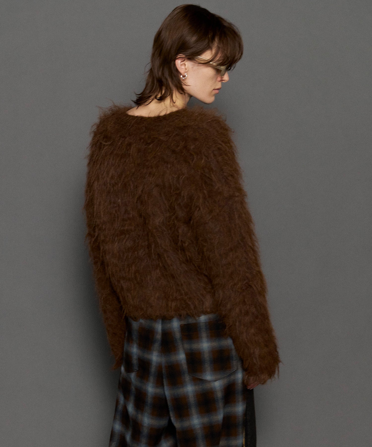 Fluffy Shaggy Knit Pullover