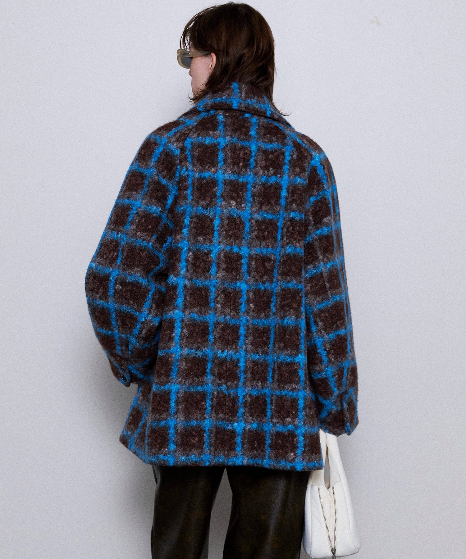 Checkered Over Silhouette Middle Coat