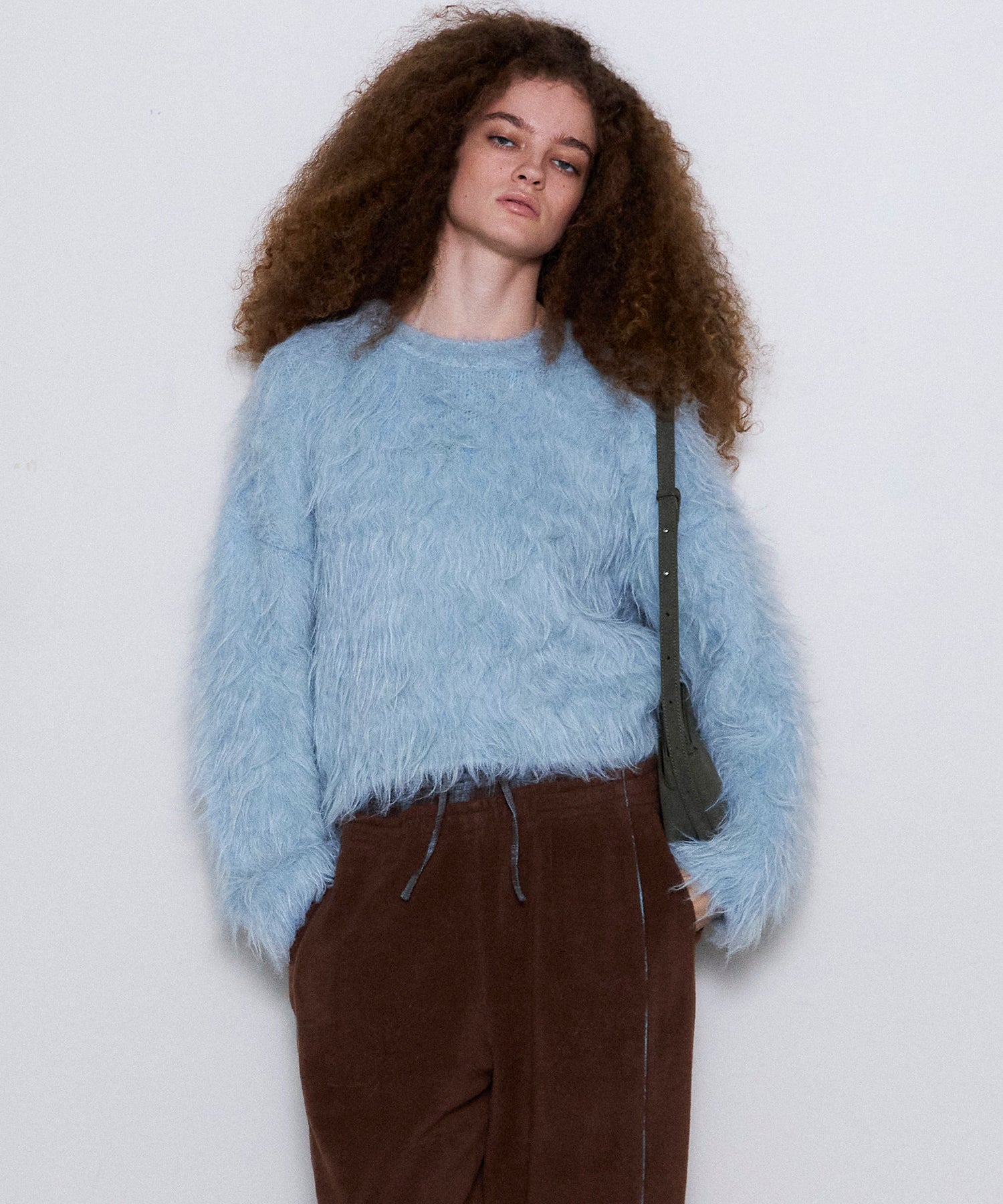 Fluffy Shaggy Knit Pullover