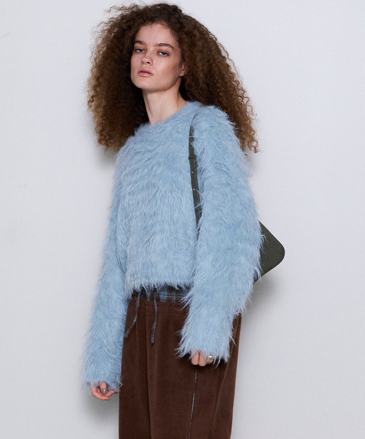 Fluffy Shaggy Knit Pullover