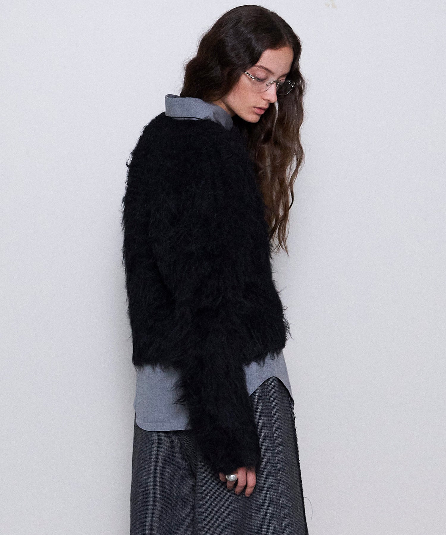 Fluffy Shaggy Knit Pullover