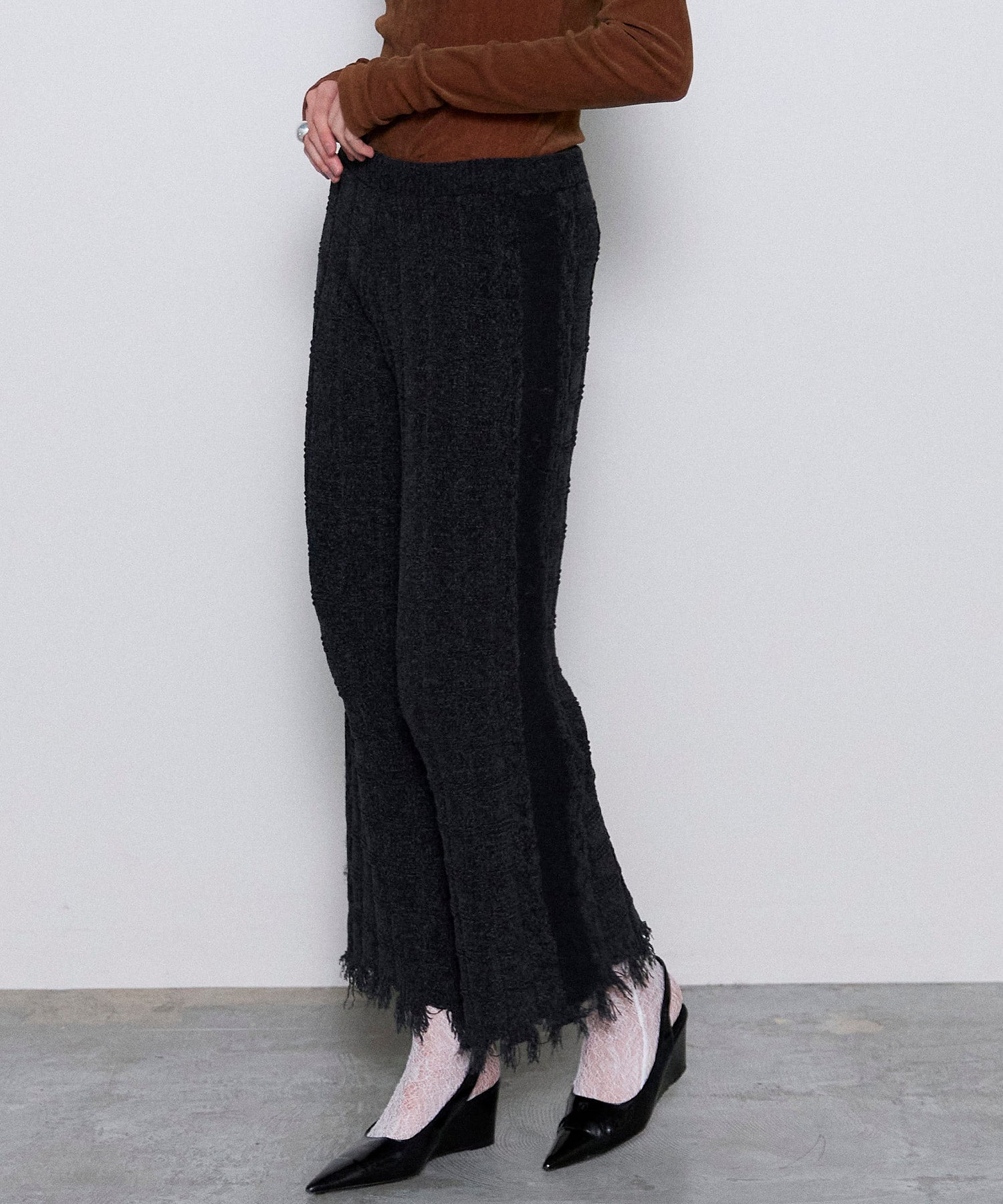 Kable Knitting Border Pants