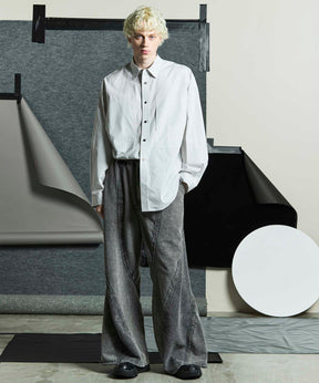 【PRE-ORDER】Chemical Over-Dyed Inside-Out Sweat Wide Pants