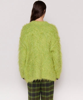 Fluffy Shaggy Knit Cardigan