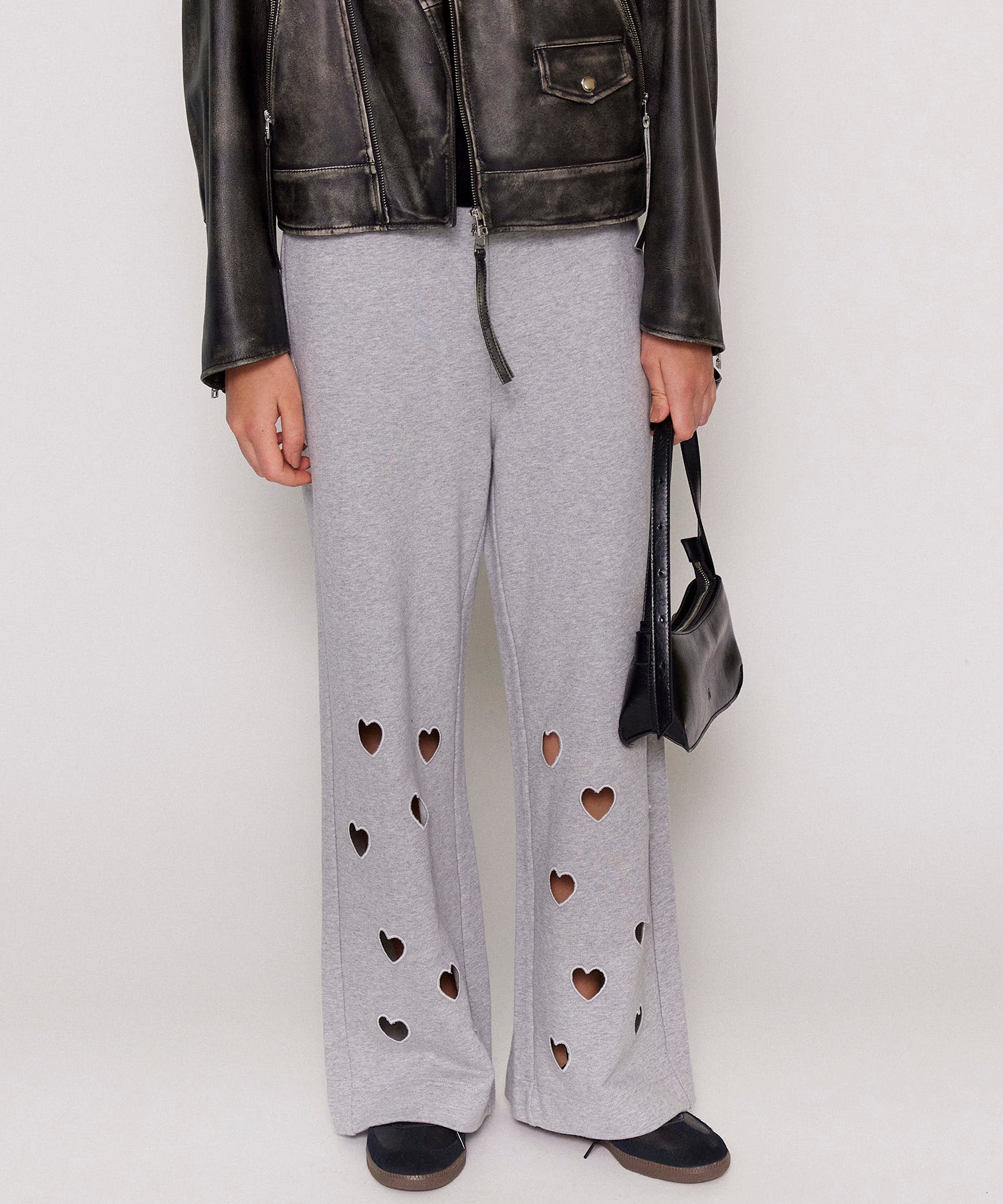 Many Heart Cutouts Sweatpants