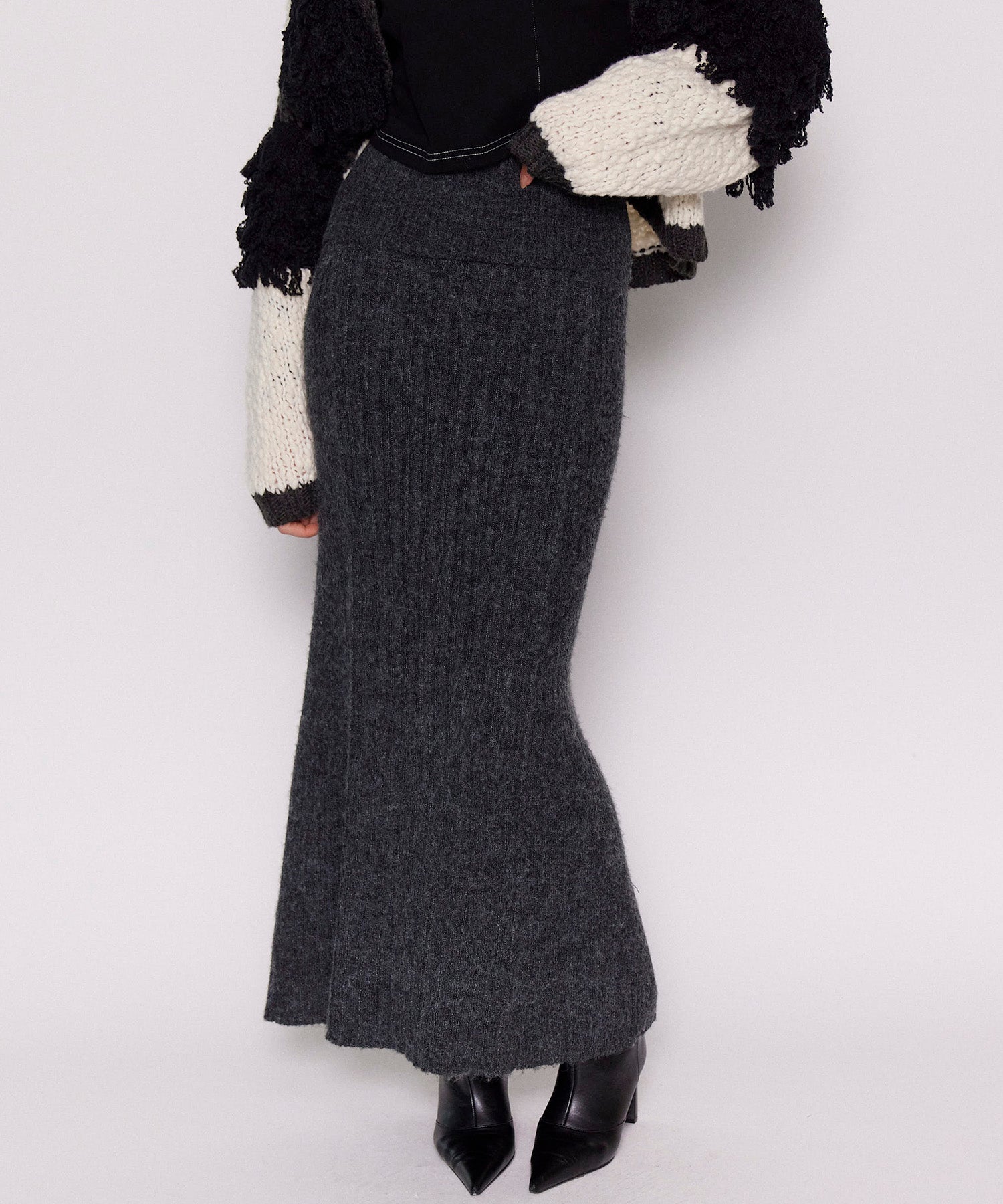 Knit Maxi Length Skirt