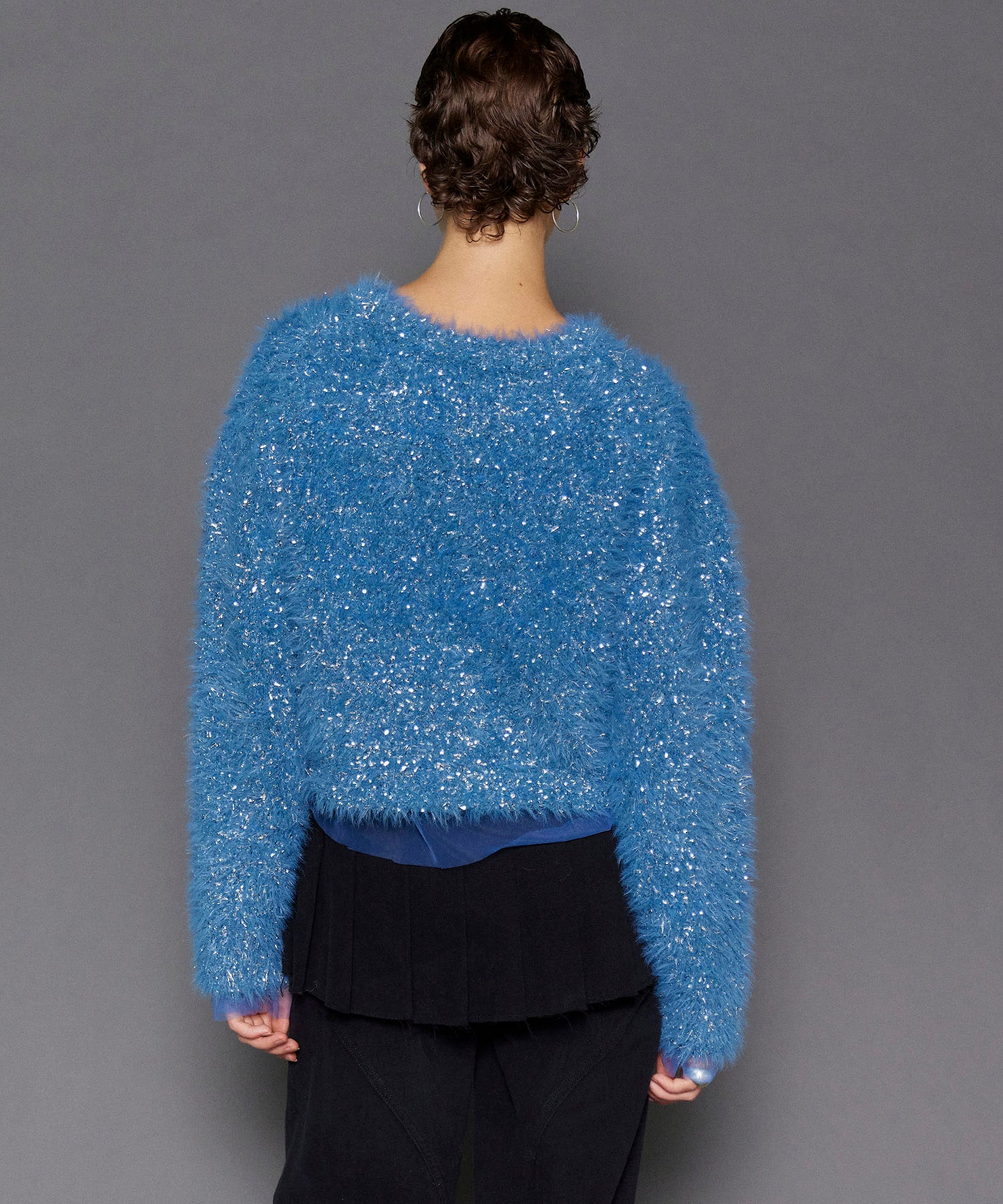 Sparkling Shaggy Knit Pullover