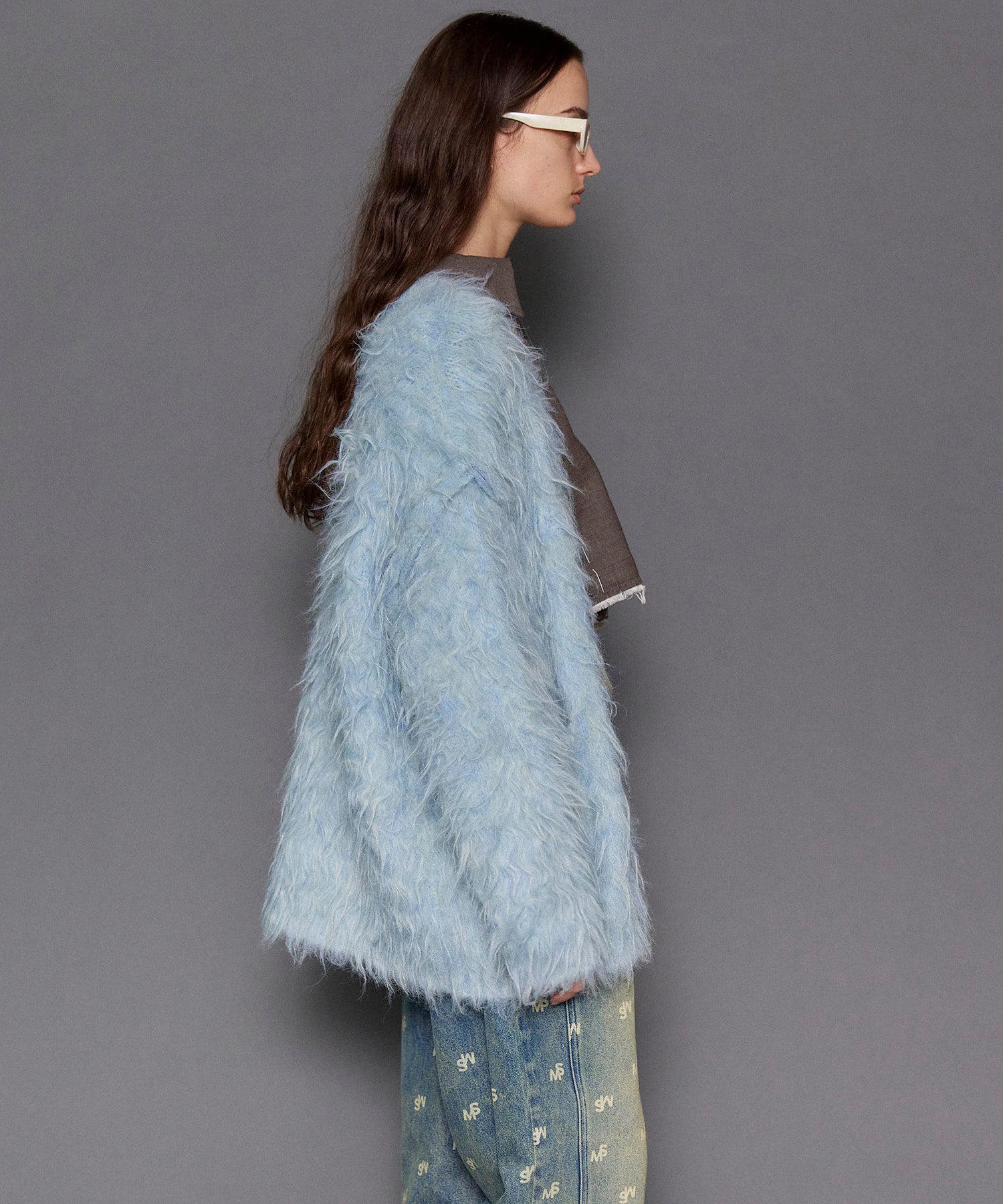 Fluffy Shaggy Knit Cardigan