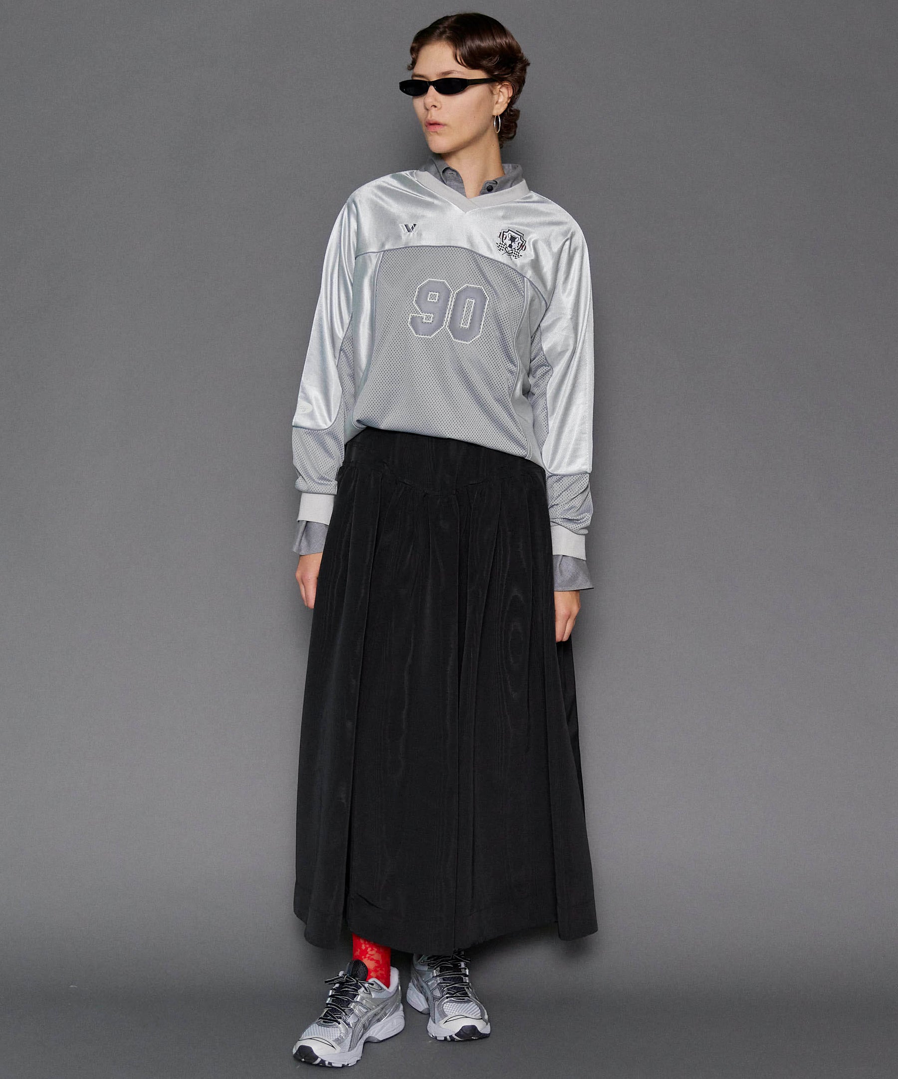 Moire Volume Skirt