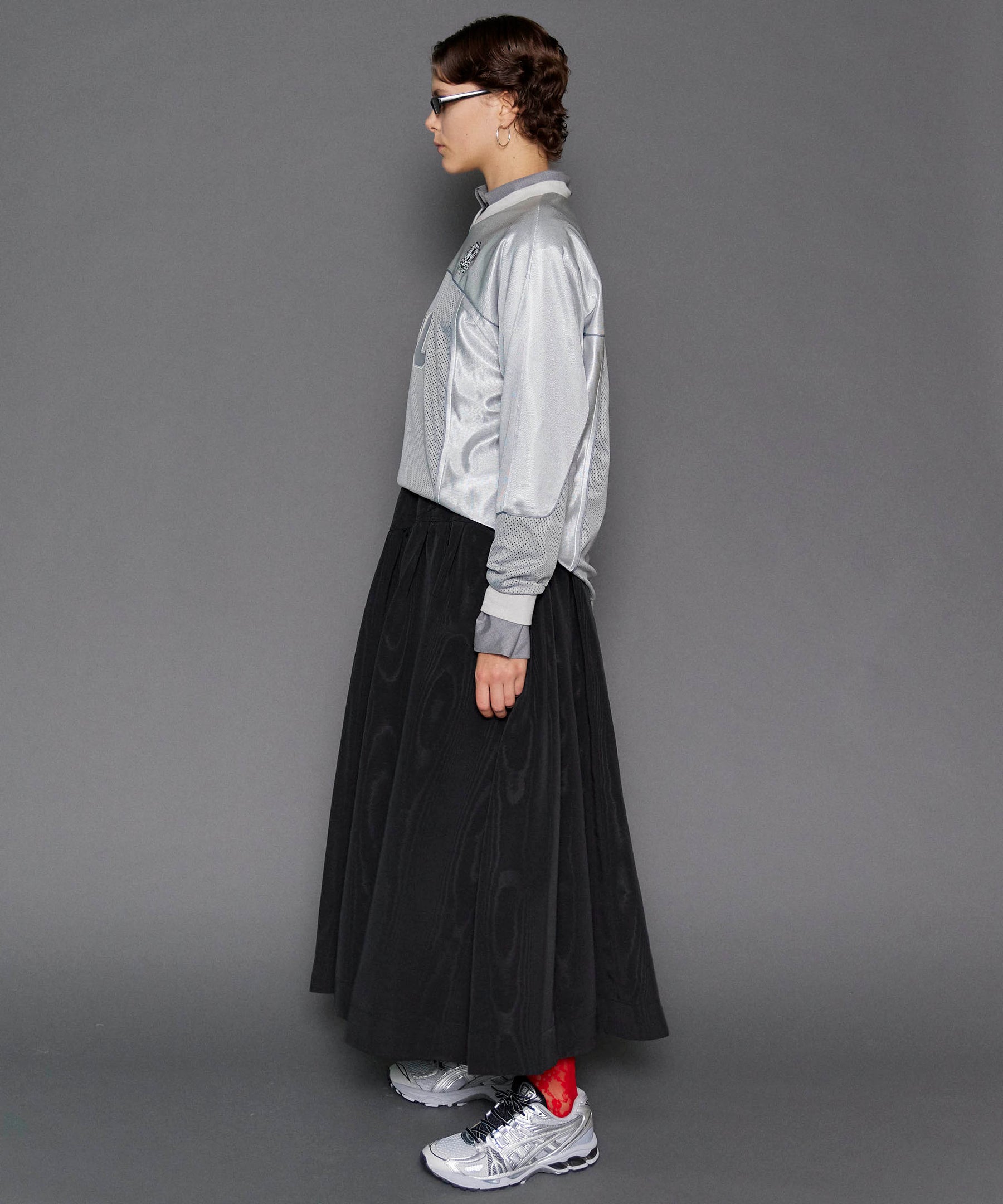 Moire Volume Skirt