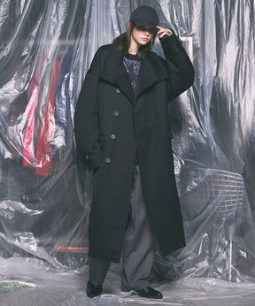 【Italian Dead Stock Fabric】Prime-Over Stand Collar Coat