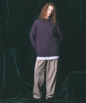 Wool Mix Prime Wide One-Tuck Wide Pants