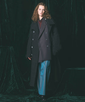 【Italian Dead Stock Fabric】Prime-Over Stand Collar Coat