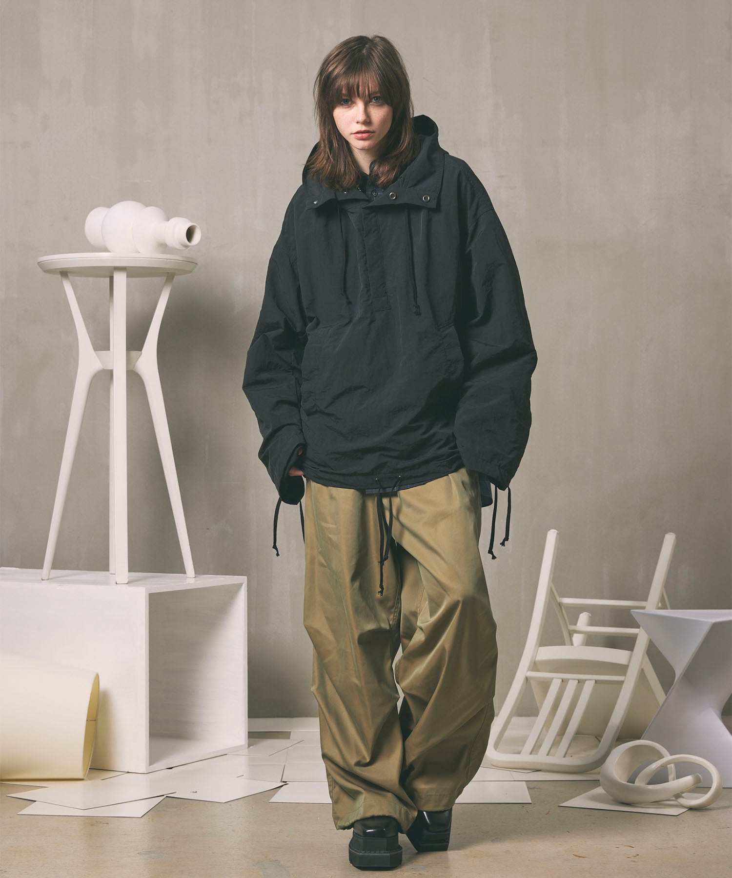 120/2/2 Suvin Cotton Gabardine Prime-Wide Snow Pants