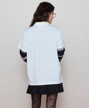 【GANNI】Basic Jersey Cat Relaxed T-shirt