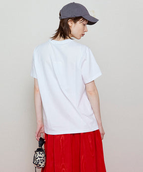 【GANNI】Basic Jersey Cherry Relaxed T-shirt