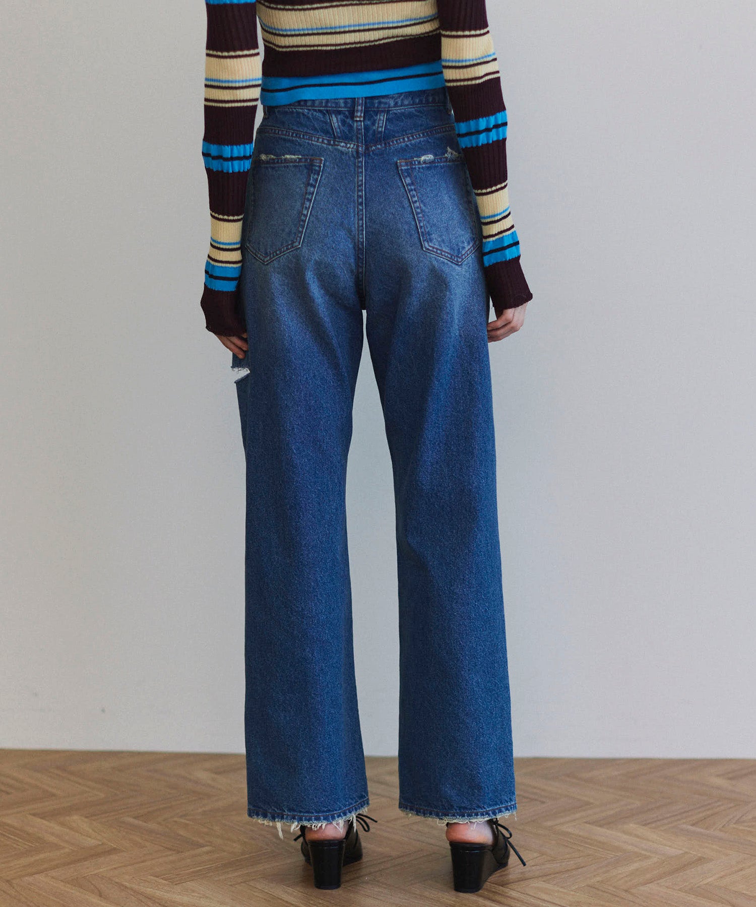 Over Pocket Denim Pants