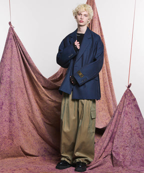 120/2/2 Suvin Cotton Gabardine Prime-Wide Cargo Pants