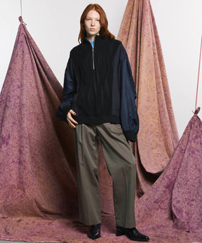 120/2/2 Suvin Cotton Gabardine Prime-Wide One Tuck Pants