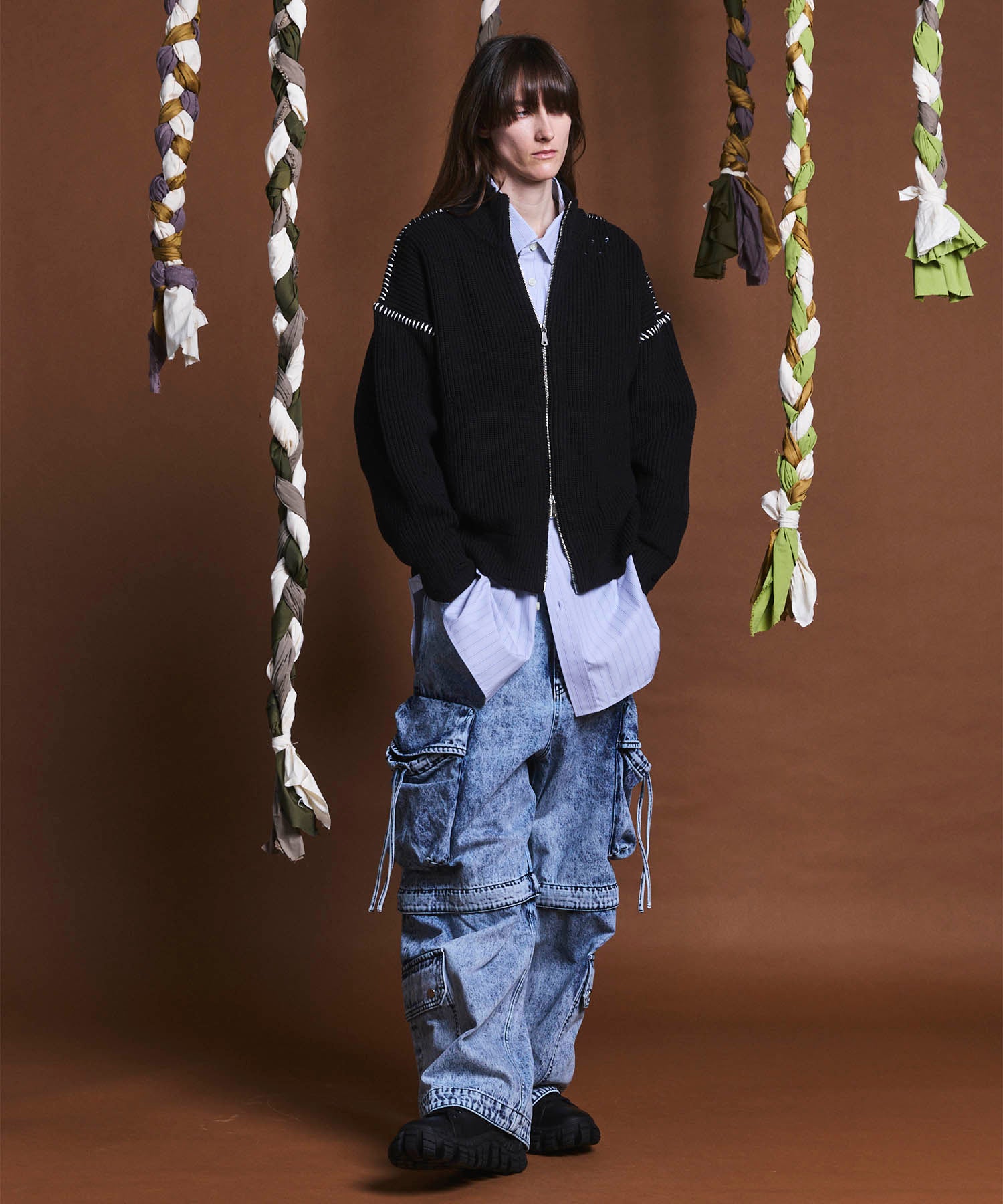 Big Pocket 2WAY Buggy Denim Cargo Pants