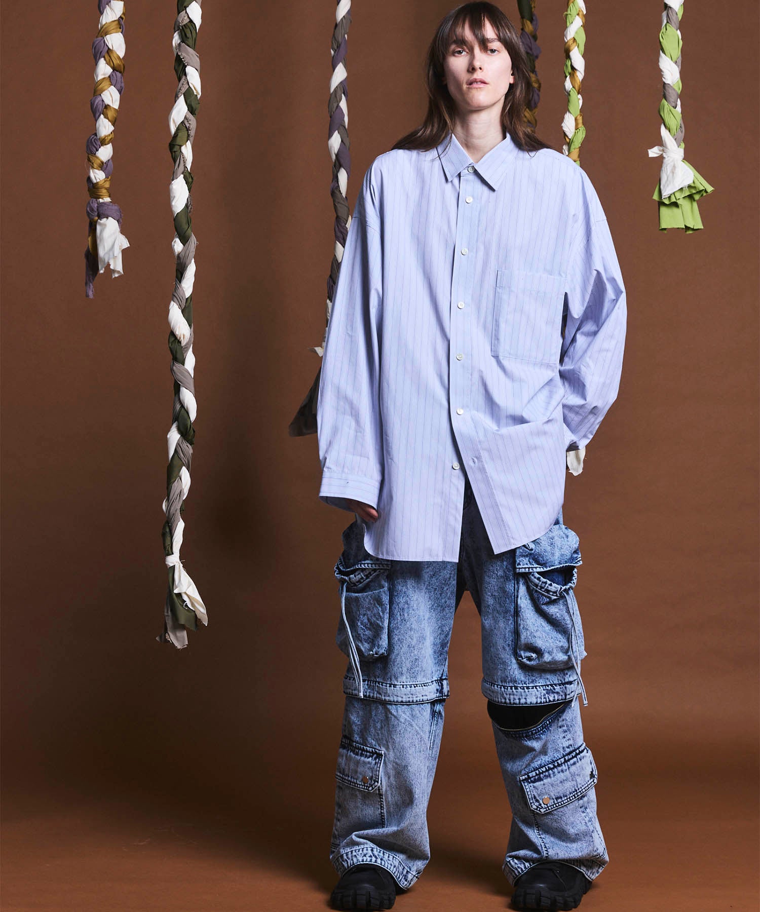 Big Pocket 2WAY Buggy Denim Cargo Pants