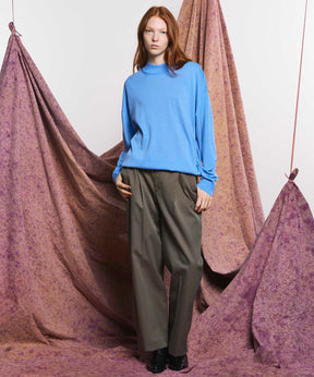 120/2/2 Suvin Cotton Gabardine Prime-Wide One Tuck Pants