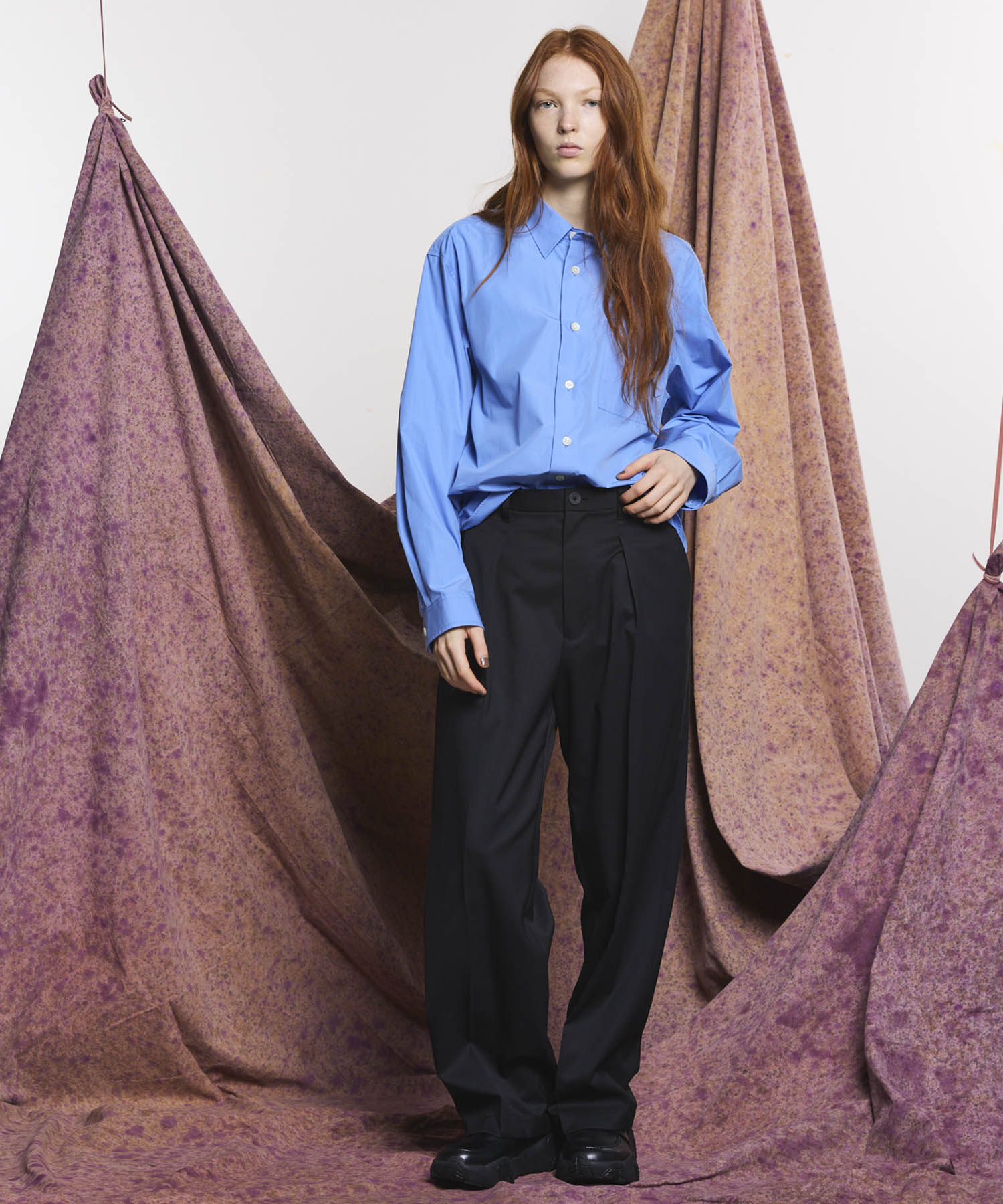 Wool Mix Prime Wide One-Tuck Wide Pants