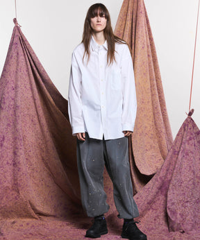 Three-Dimensional Cutting Weathered Sweat Pants