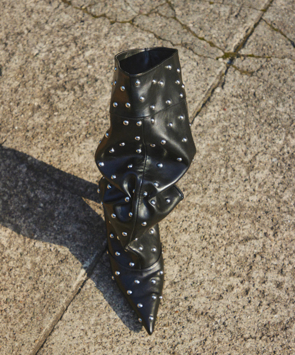 Studs Loose Long Boots