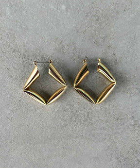 Square Hoop Pierced Earrings