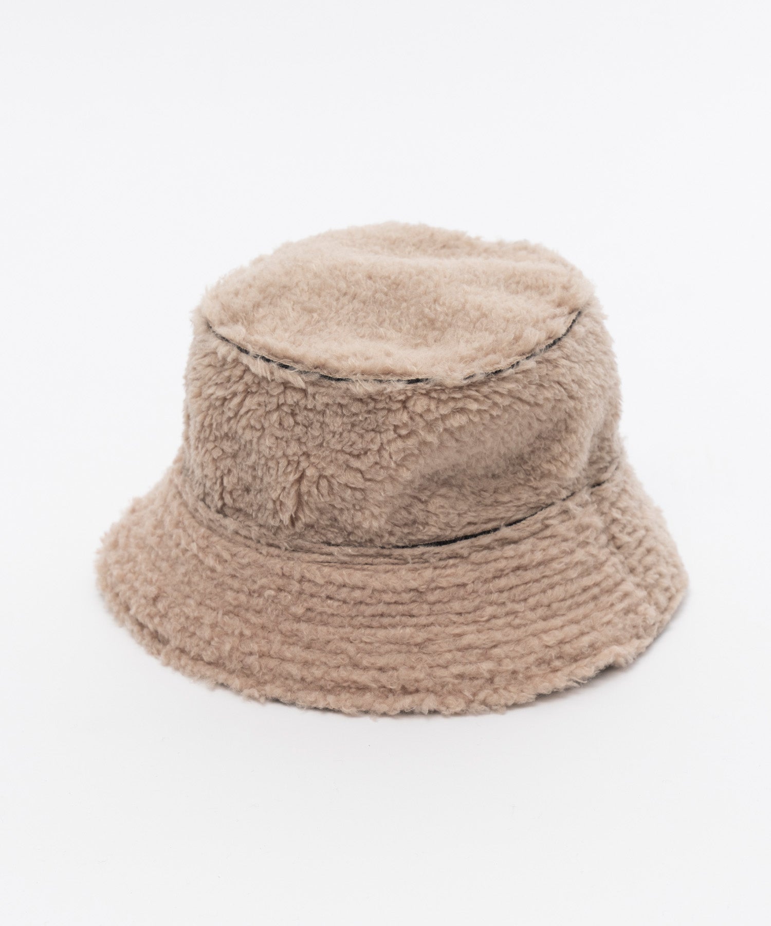 Suede Boa Reversible Bucket Hat