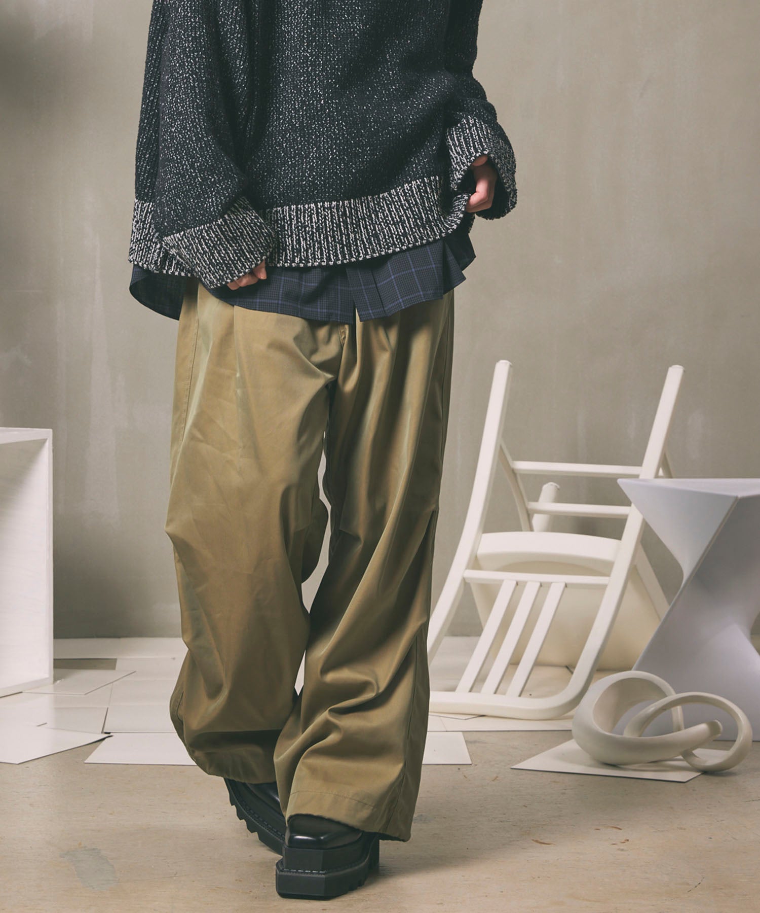 120/2/2 Suvin Cotton Gabardine Prime-Wide Snow Pants