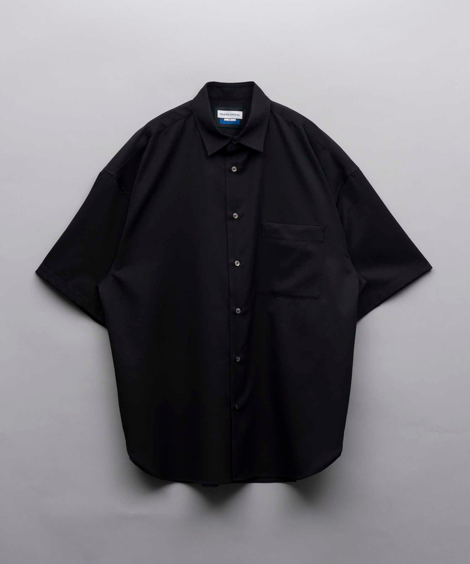 High Count Wool Prime-Over Short Sleeve Shirt