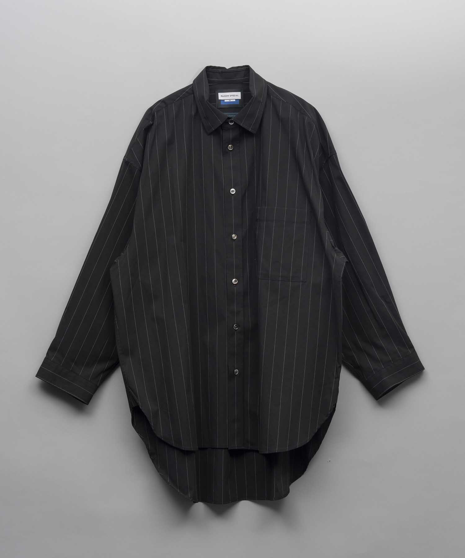 【Italian Dead Stock Fabric】Prime-Over Long Length Shirt Coat