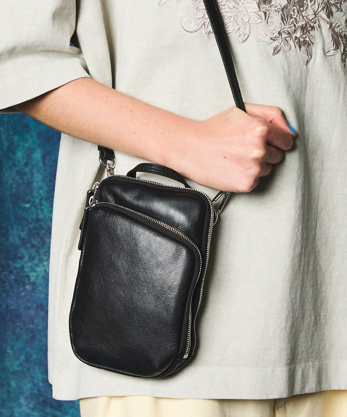 Goat Leather Mini Shoulder Bag