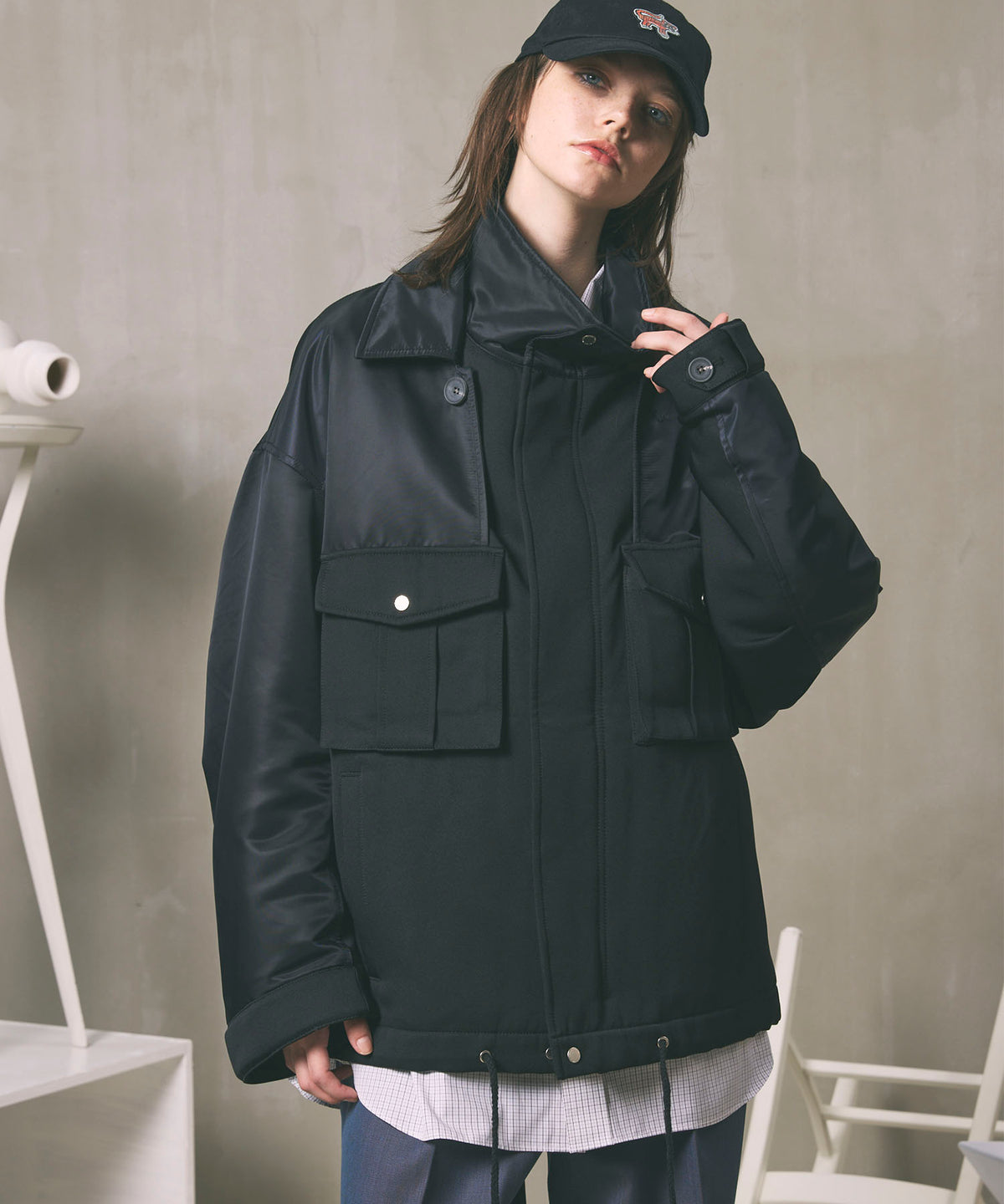 Prime-Over Docking Military Blouson