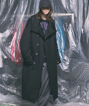 【Italian Dead Stock Fabric】Prime-Over Stand Collar Coat