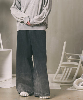 Hyper Wide Denim Buggy Pants