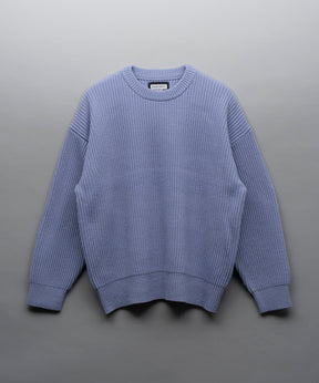 Prime-Over  Rib Crew Neck Knit Pullover