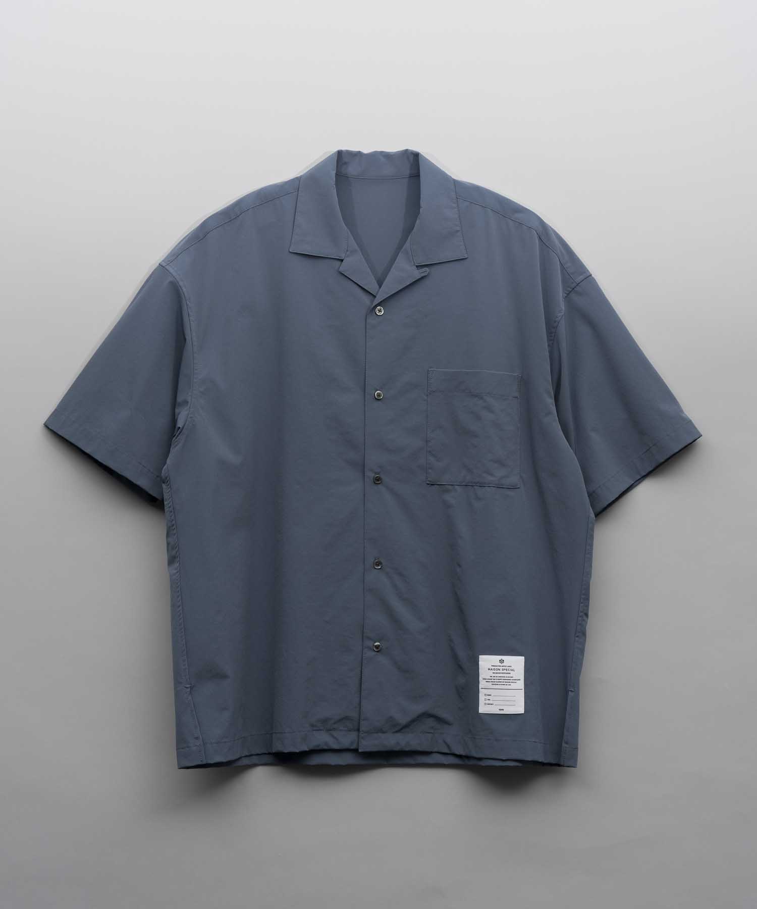 Dry Touch Prime-Over Short Sleeve Open Collar Shirt