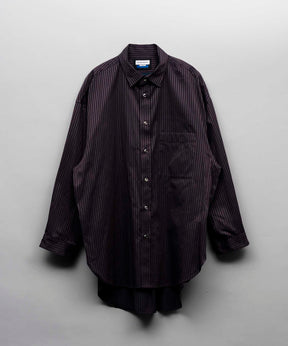 【Italian Dead Stock Fabric】Prime-Over Long Length Shirt Coat