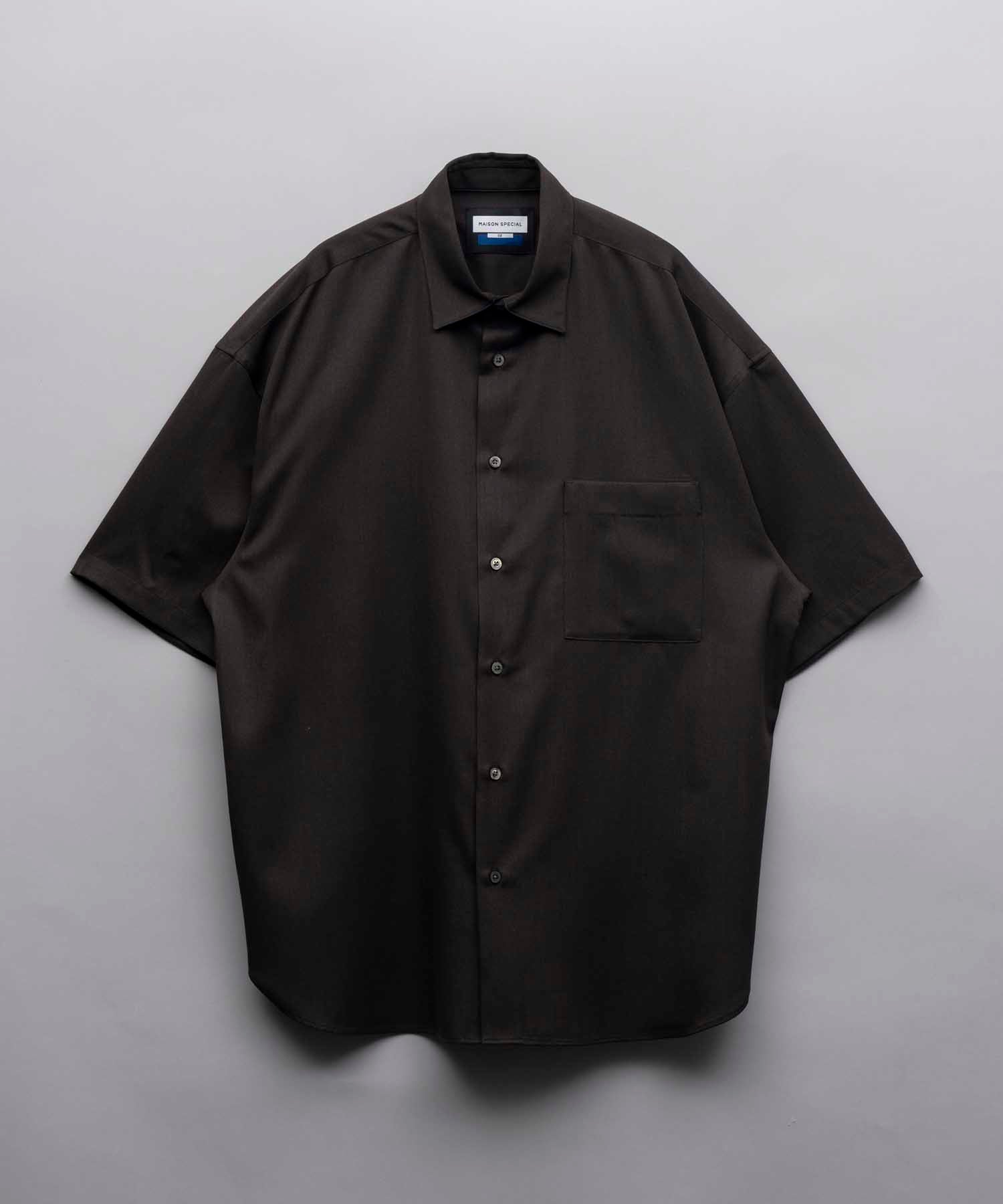 High Count Wool Prime-Over Short Sleeve Shirt