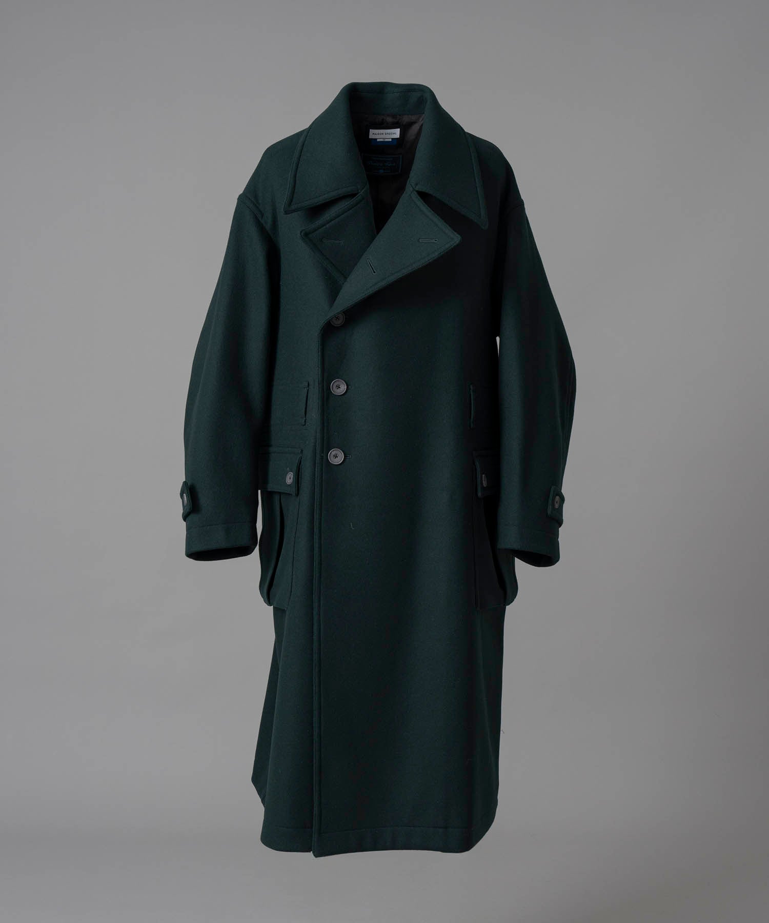 【Italian Dead Stock Fabric】Prime-Over Officer Coat