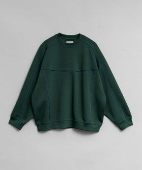 Prime-Over Cardboard Knit Crew Neck Track Pullover