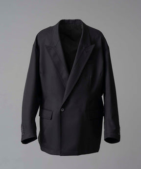 Chambray Wool Prime-Over Three-Dimensional Cutting Tailored Jacket