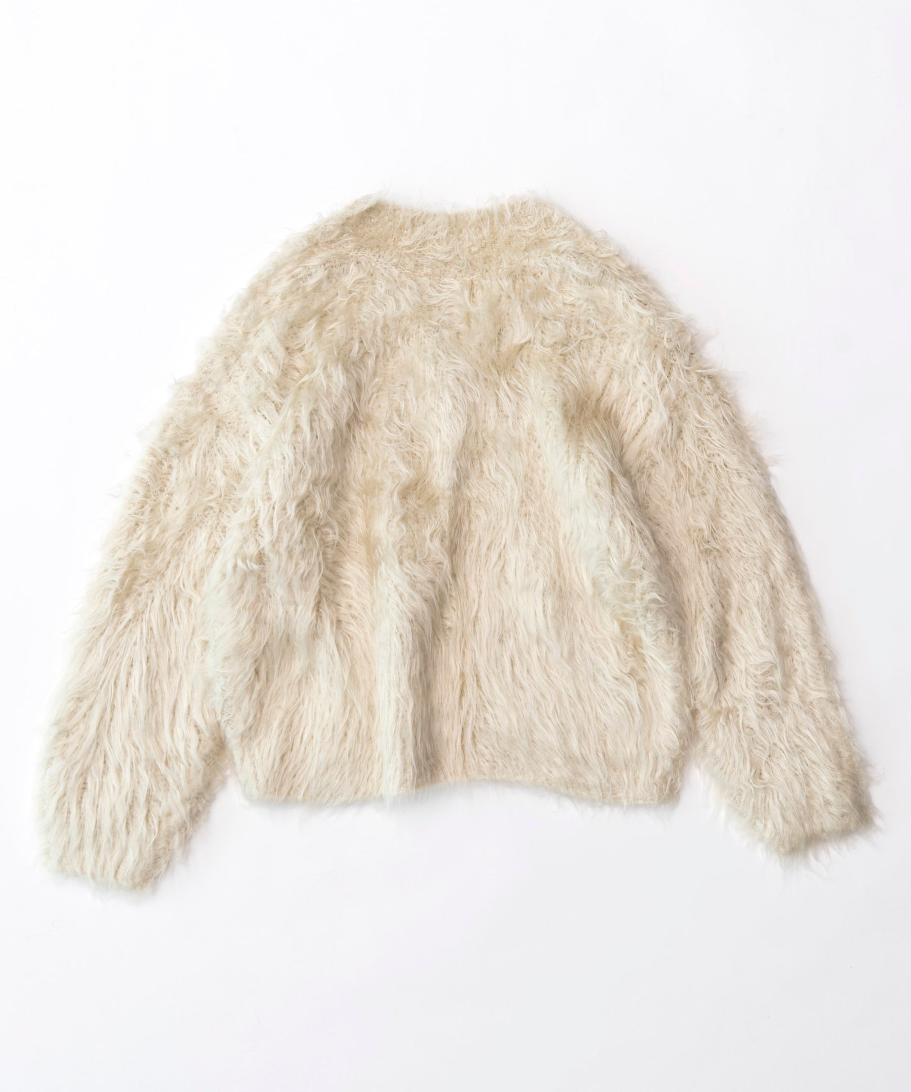 【SALE】2way V-neck Shaggy Knit Wear