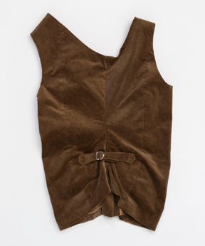 Corduroy Asymmetry Vest