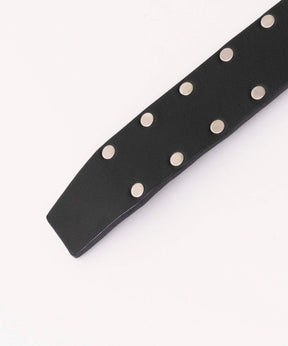 35mm Width Studs Leather Belt