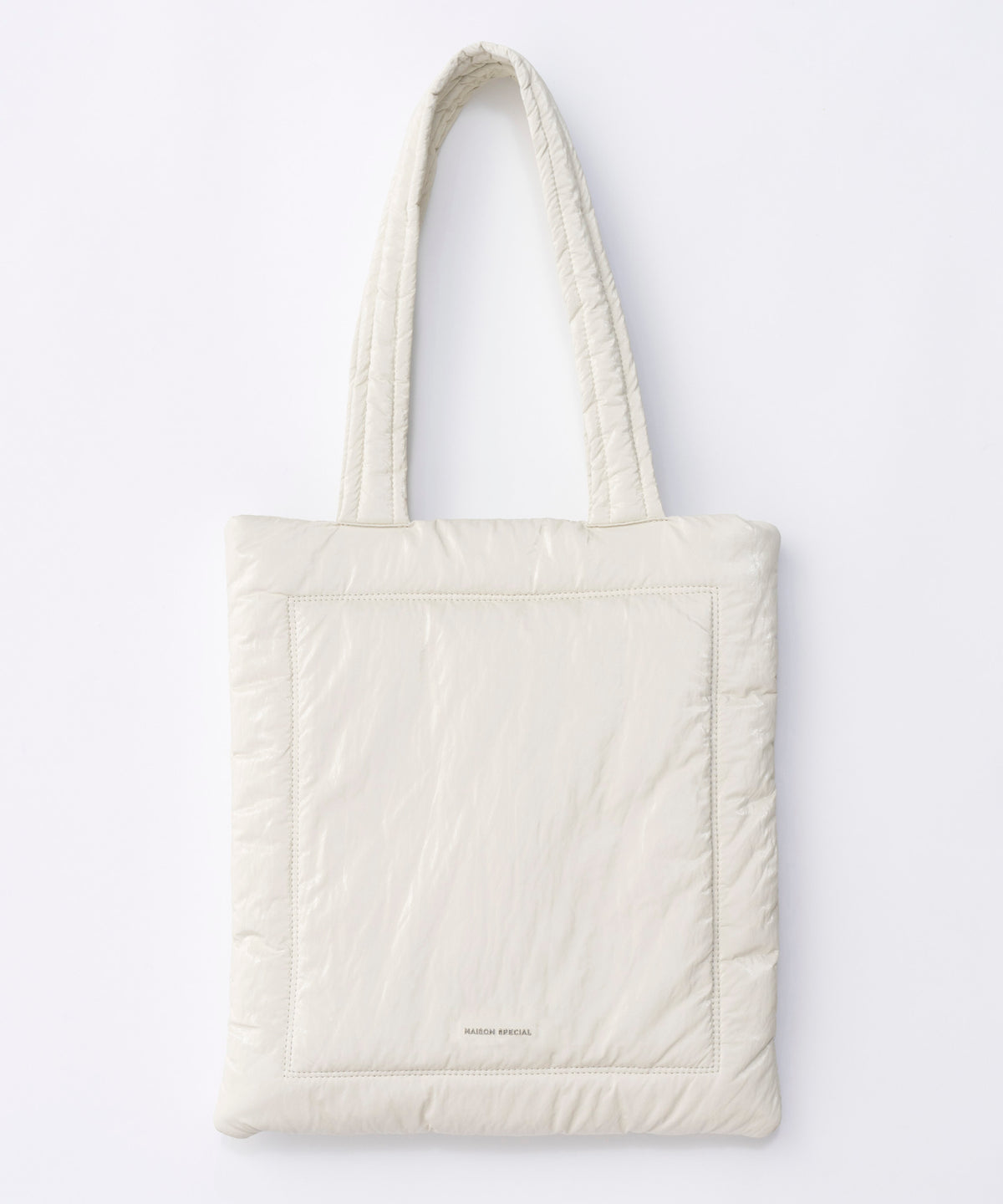 Multi-Fabric Puffer Tote Bag