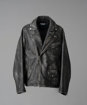 Sheep Leather Prime-Over Double Rider Jacket